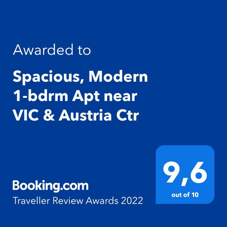 Spacious, Modern 1-Bdrm Apt Near Vic & Austria Ctr Appartement Wenen Buitenkant foto